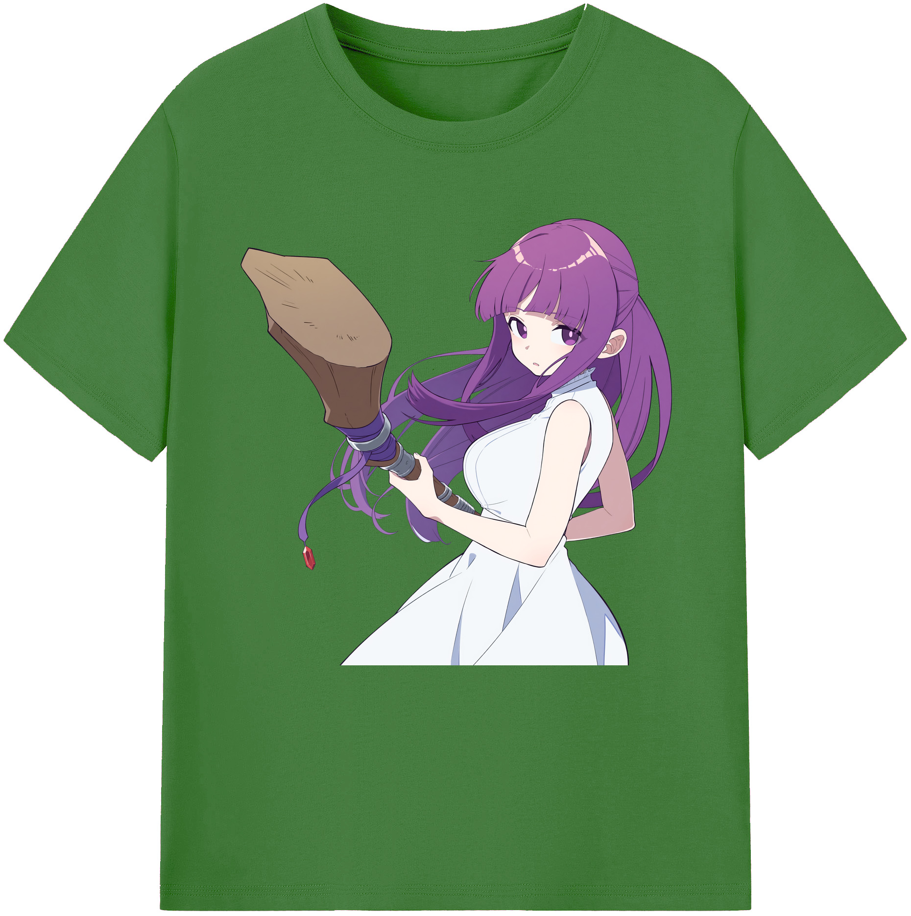 （画像用） 葬送のフリーレン Frieren レディースカジュアルプリントTシャツ（綿100％）
